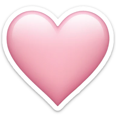 Light pink heart  sticker