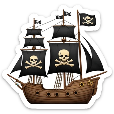 pirate ships sticker