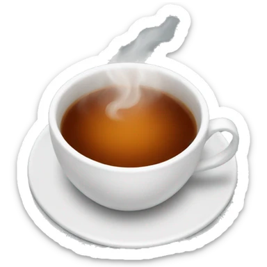 Hot tea sticker
