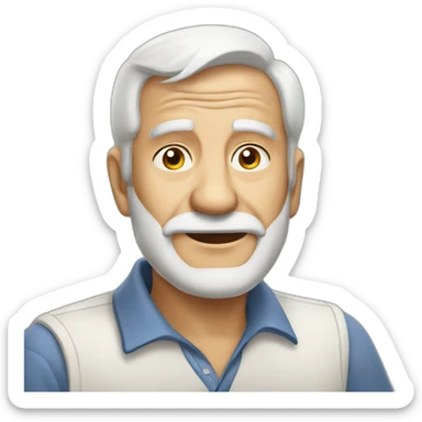 old white dad funny sticker