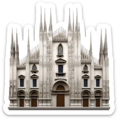 Duomo palace in Milano sticker