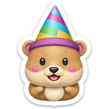 party plushie sticker