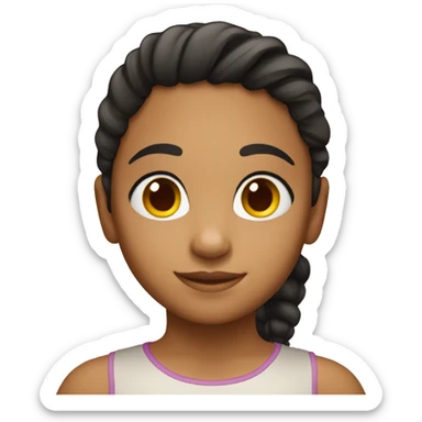 Young girl Hispanic  sticker