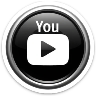 Verification badge black and white Youtoube sticker