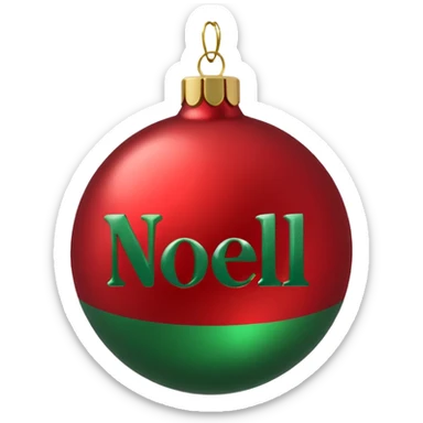 christmas ornament Oh Well Noel sticker