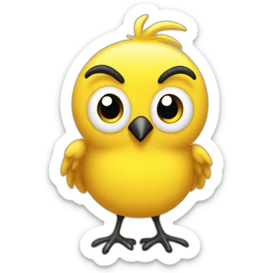 tweety cartoon sticker