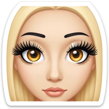 fake eyelashes sticker