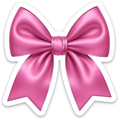 pink bow sticker