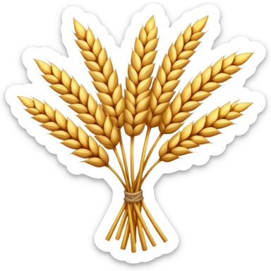 An emoji of a bundle of wheat stalks from ancient Mesopotamia. sticker