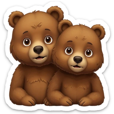 Bear couple sticker