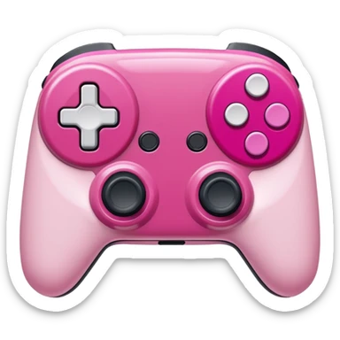 mix light pink dark pink and white girly gamer app sticker