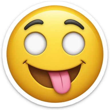 Winking face with tongue out and the hand peace sign  sticker