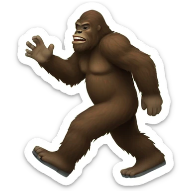 Bigfoot emoji sticker
