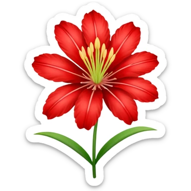 Quiero un emoji lindo para mí novia de la flor lycoris radiata me gusta pero quiero enviarlo como emoji, no cómo sticker  sticker