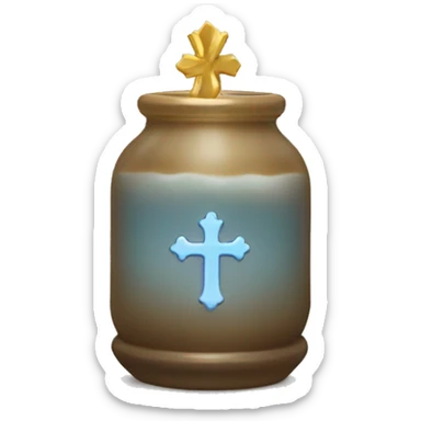 Holy water sticker