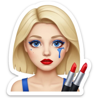 clumsy makeup artist sticker