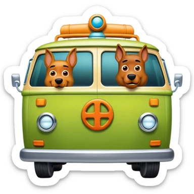 scooby doo mystery machine sticker