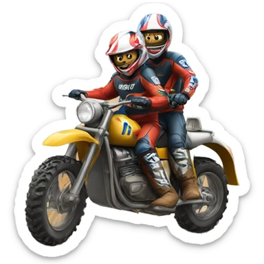 Motorcross sidecar  sticker