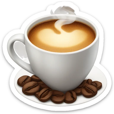 cup of coffee sticker