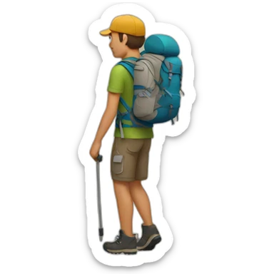 hiking sticker