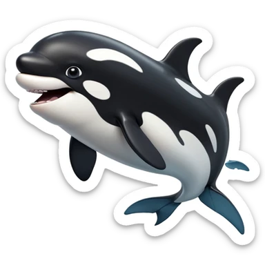 cinematic-comical-orca-portrait-emoji,-head-tilted-dramatically-with-an-exaggeratedly-shocked-expression,-featuring-a-sleek-black-and-white-body-with-wide,-comically-expressive-eyes-full-of-playful-disbelief-and-animated-flippers,-simple sticker