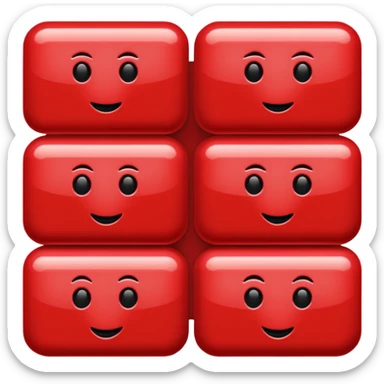 Matrix in marron red sticker