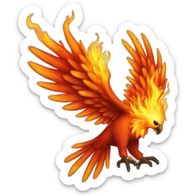 Phoenix on fire sticker