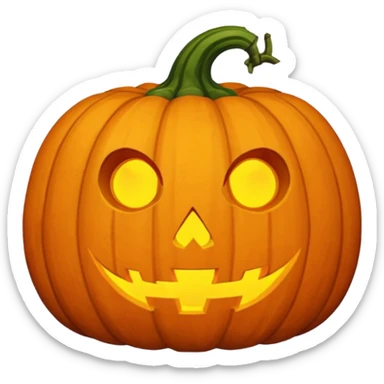cure hallowen pumpkin sticker