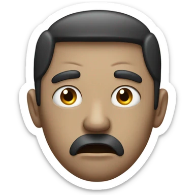 me with a look of utter disgust and horror  sticker