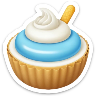 Verificacion azul de tiktok redonda medio celeste con la palomita blanca chillante sticker