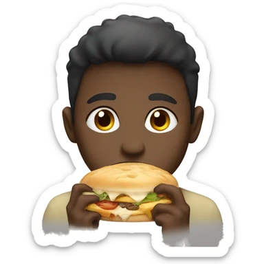 Hungry boy sticker