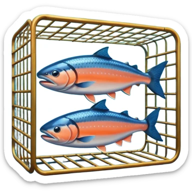 offshore salmon farm sticker