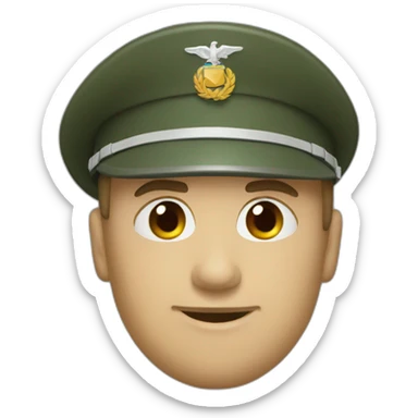 Militar del aire saludando sticker