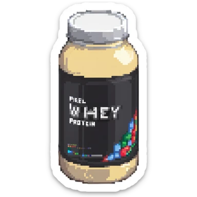whey protein jar sticker
