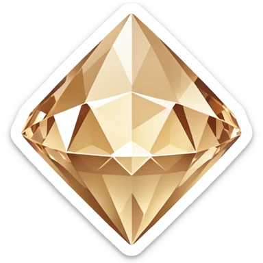 Beige aesthetic diamond  sticker