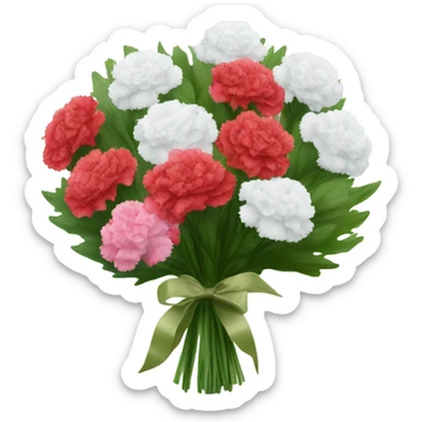 Carnation bouquet  sticker