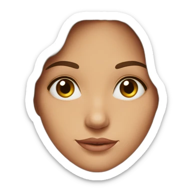 my-beautiful-brunette,-hazel-eyes,-with-beautiful-hair, -sign-says-no sticker