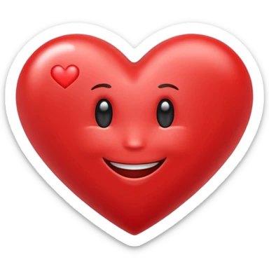 Smiling heart with the words: “I love my QSI Family sticker