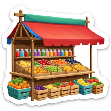 Street Market Stall
 sticker