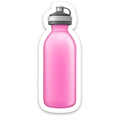 Pink water bottle sticker