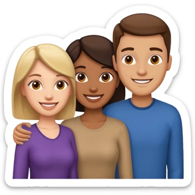 DOS MUJERES Y UN HOMBRE sticker