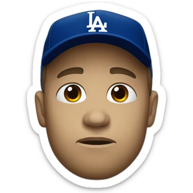Sad dodgers fan sticker