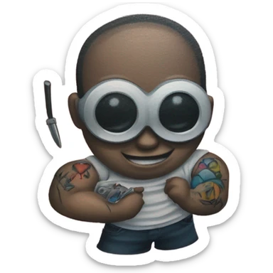 emoji de um tatuador com maquininha sticker