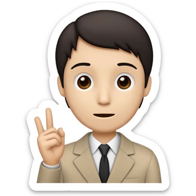 A stickman speaking sticker