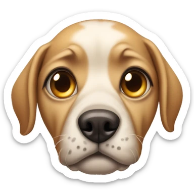 perro con anteojos sticker