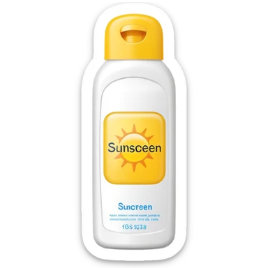 sunscreen sticker