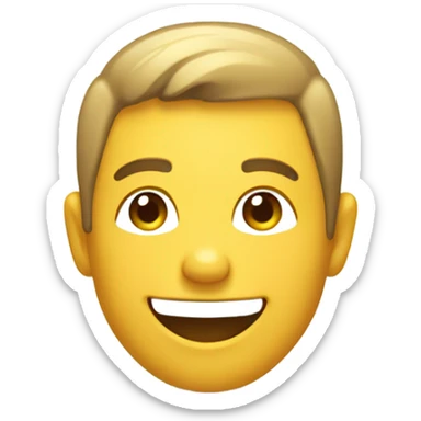 Smiling on toilet sticker