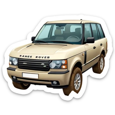 Range rover but sticker