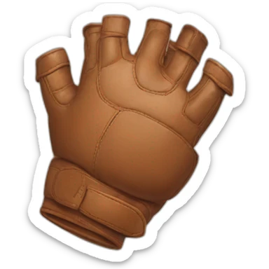 Dos guantes de box chocando entre si sticker