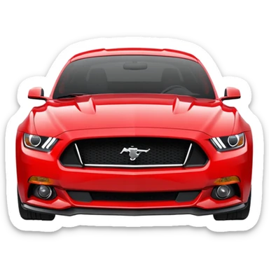 Ford Mustang perfect front view sticker